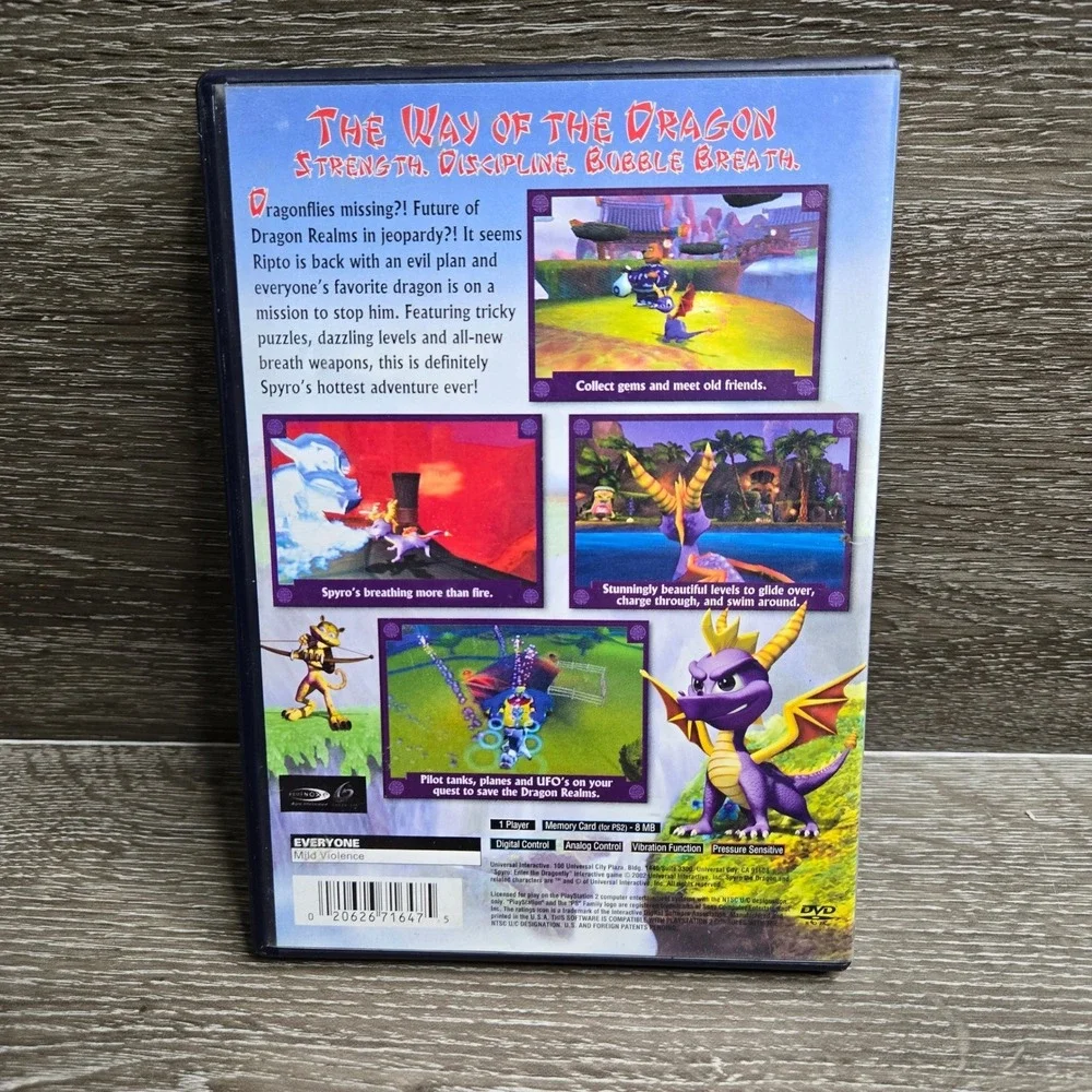 Spyro Enter the Dragonfly PlayStation 2  PS2 Complete CIB + Manual Tested Works